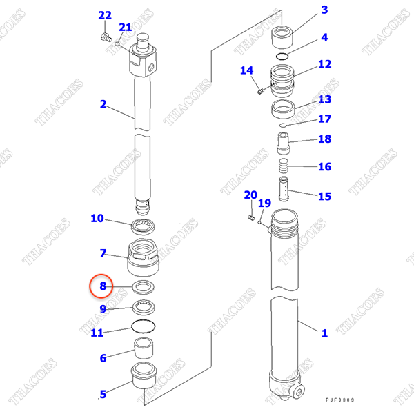 Phớt cổ 308-818-2520; 34B-64-11150 (K31)