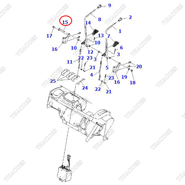 Trục giữ cần điều khiển 37B-1HD-5020