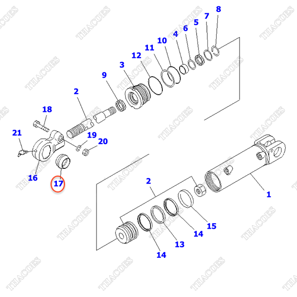 Bạc lót đầu xi lanh 3EB-64-44320