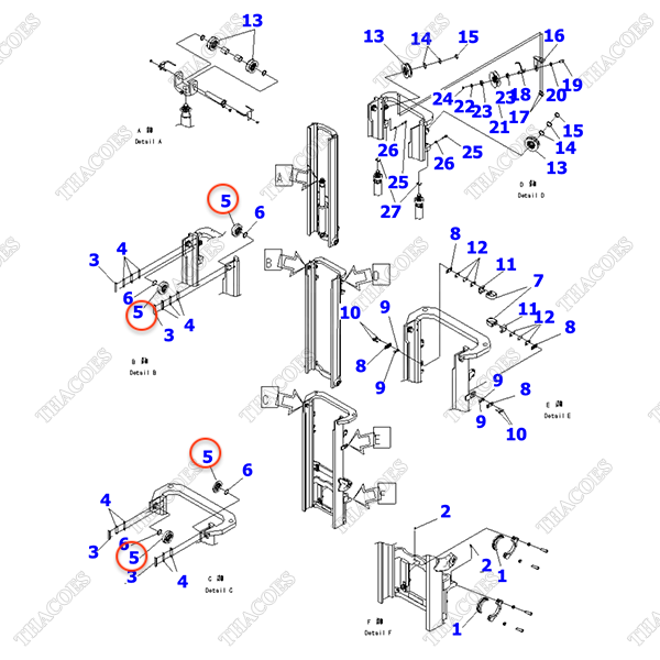 Vòng bi nâng hạ 37B-9AF-6110 (S) (3T3L)