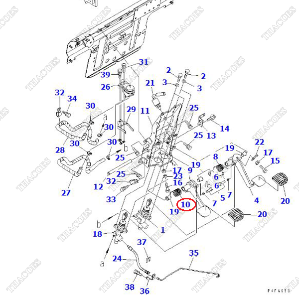 (MT) Lò xo chân côn 3EB-36-51160