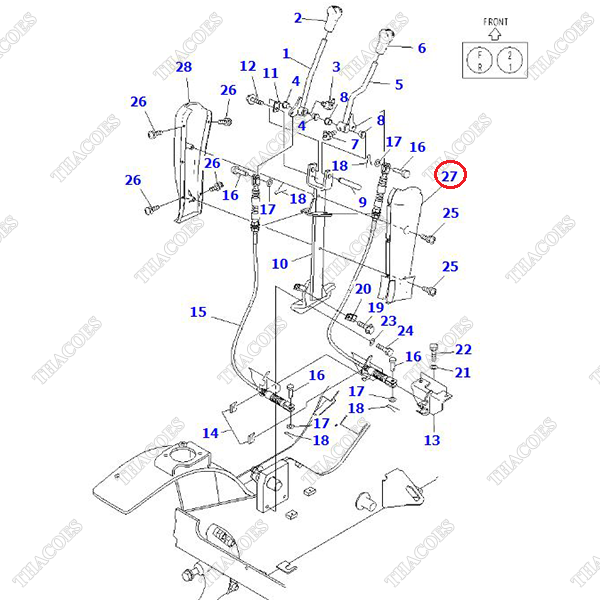Ốp cột tay số 3EB-35-51173 (MT)