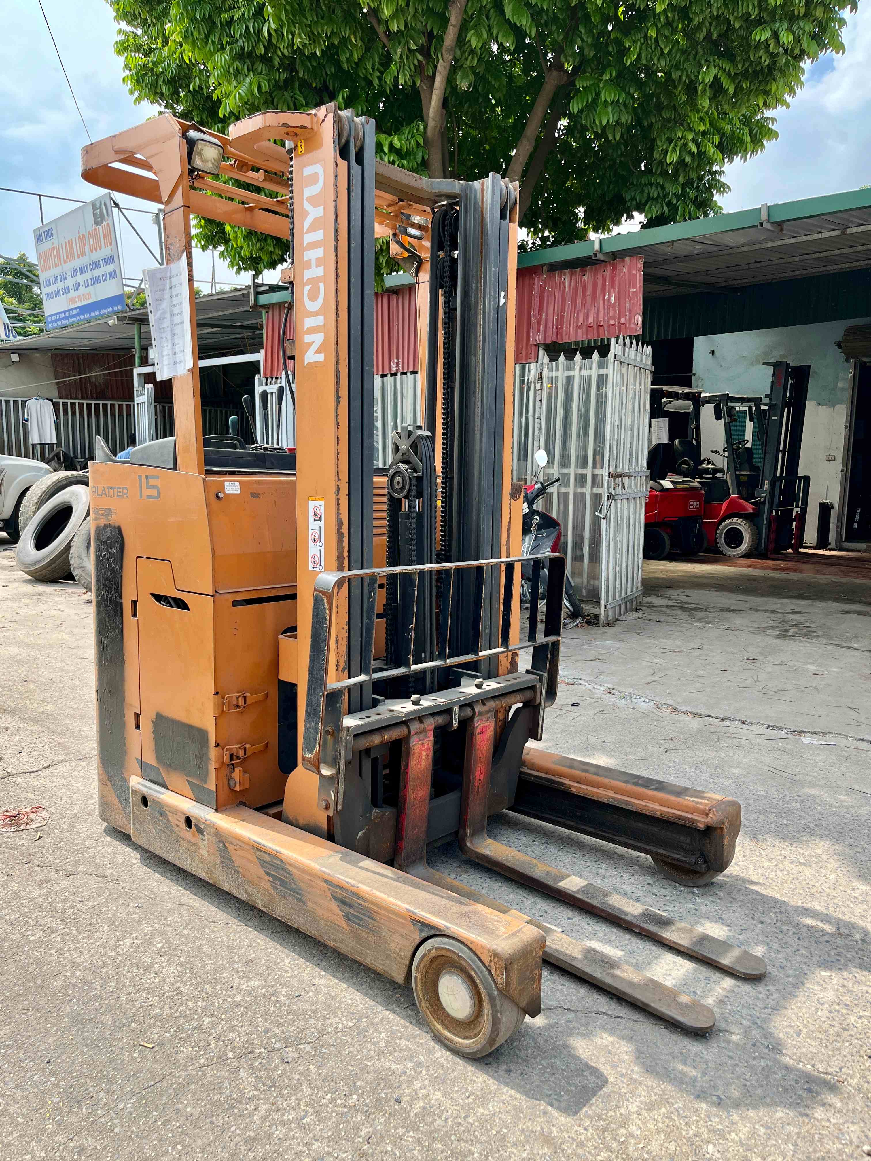 XE NÂNG ĐIỆN ĐỨNG LÁI NICHIYU 1,5 Tấn FBRAW15-80B-470MCS (2018)