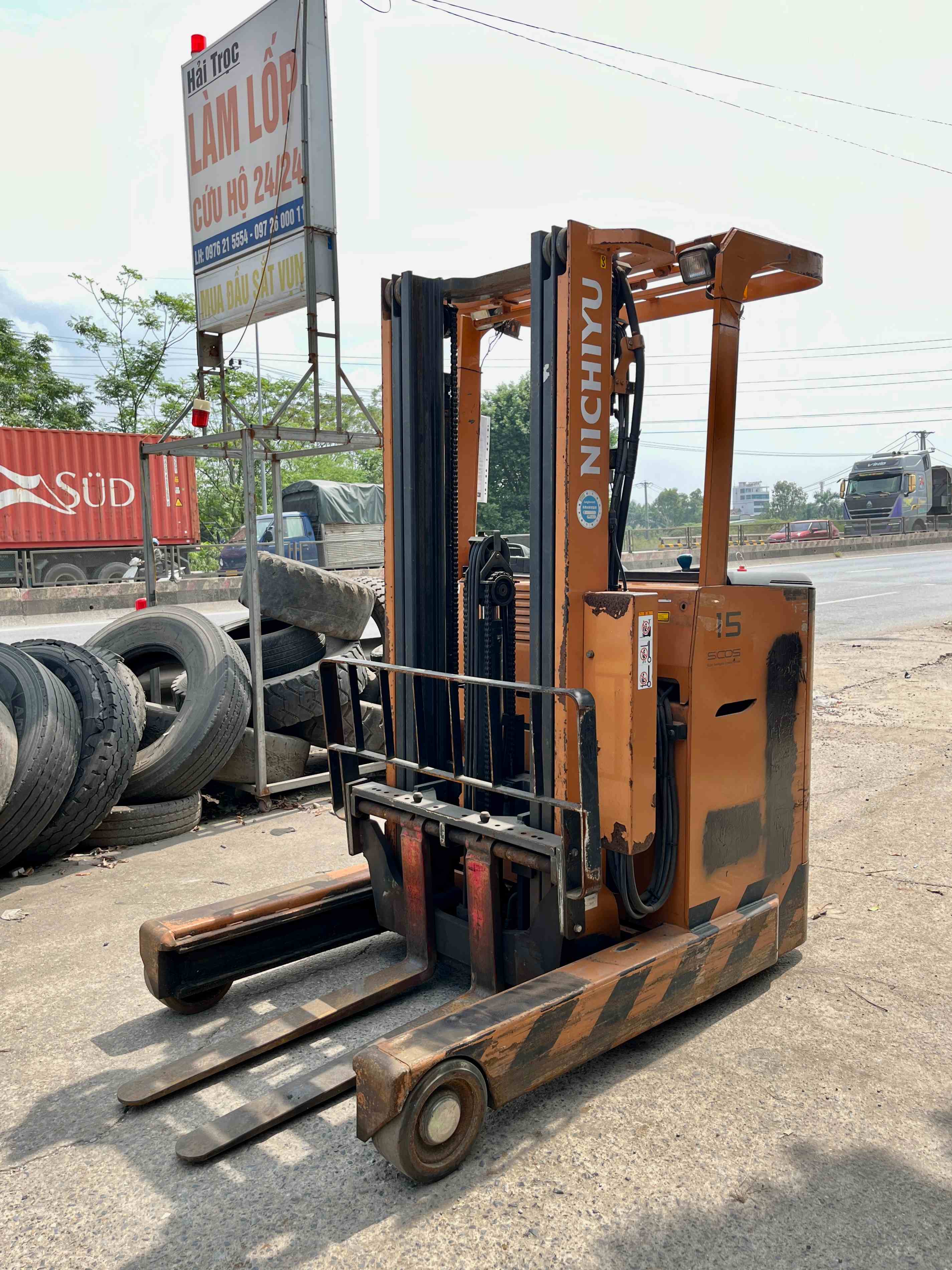 XE NÂNG ĐIỆN ĐỨNG LÁI NICHIYU 1,5 Tấn FBRAW15-80B-470MCS (2018)