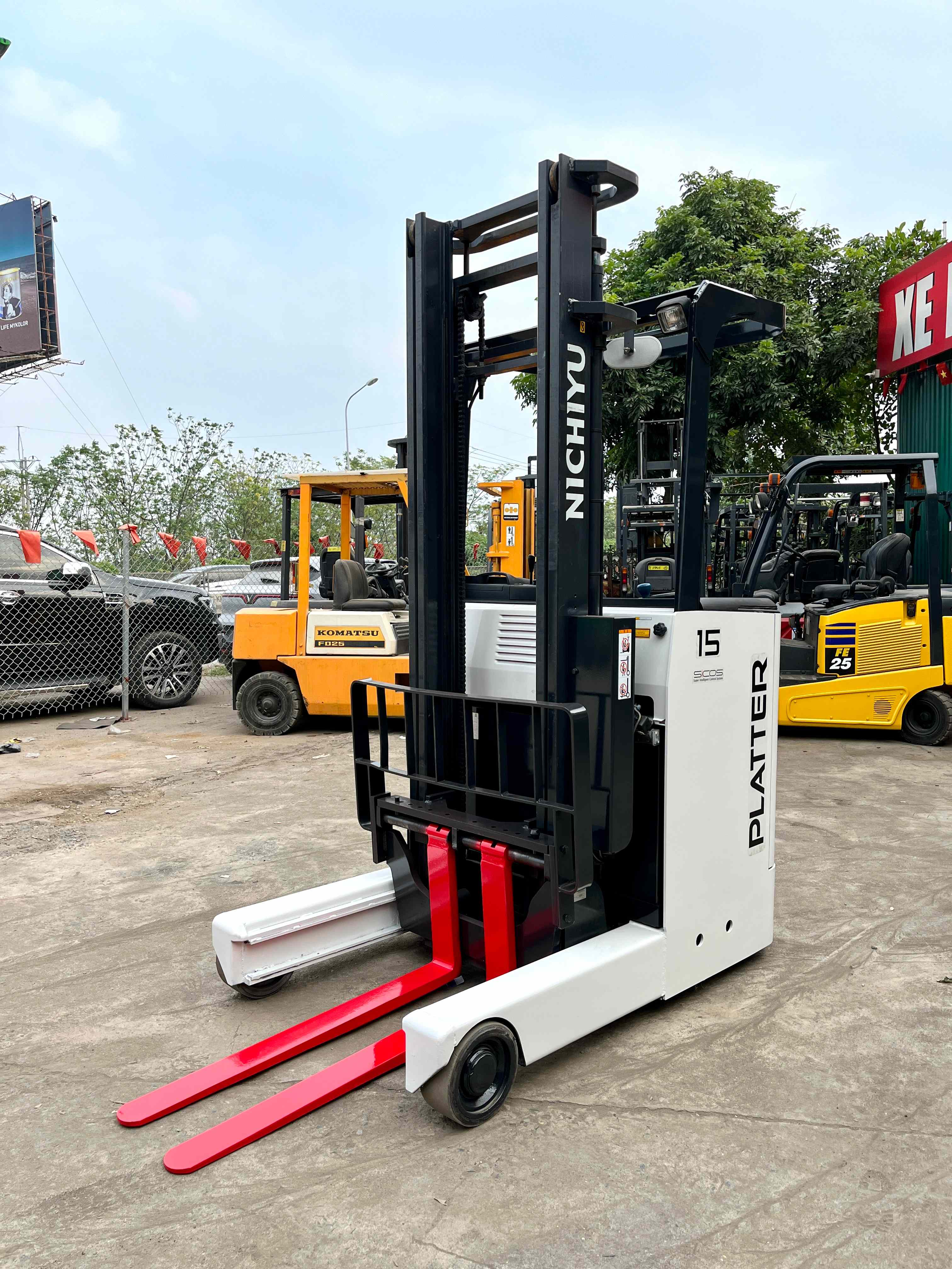 XE NÂNG ĐIỆN ĐỨNG LÁI NICHIYU 1,5 Tấn FBRM15-80-400 (2015)