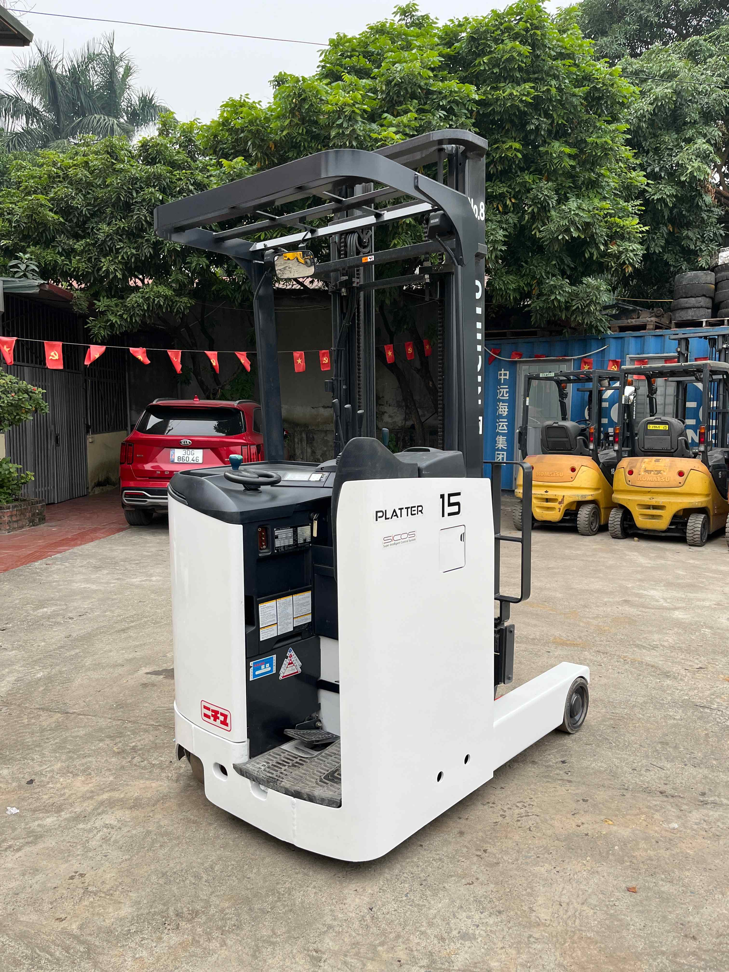 XE NÂNG ĐIỆN ĐỨNG LÁI NICHIYU 1,5 Tấn FBRM15-85B-400
