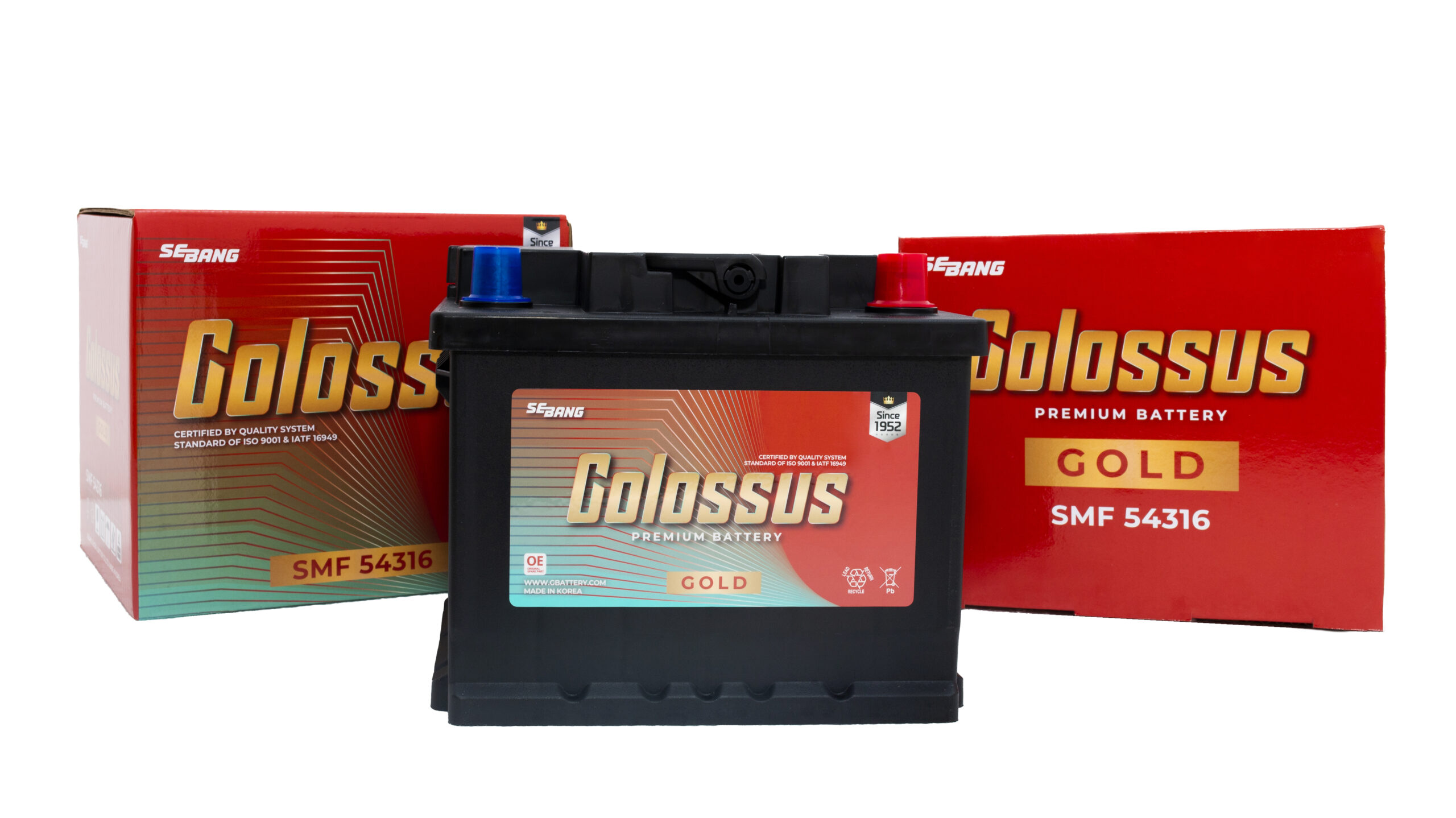 BÌNH ẮC QUY COLOSSUS SMF 54316 (DIN 43AH - L)