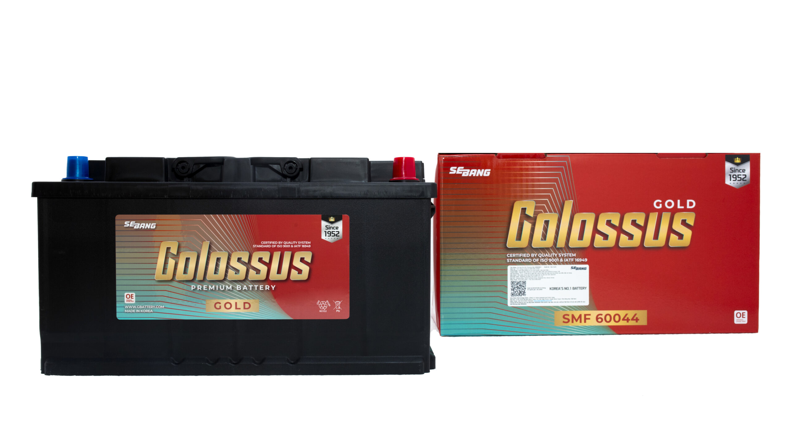 BÌNH ẮC QUY COLOSSUS SMF 60044 (DIN 100AH - L)
