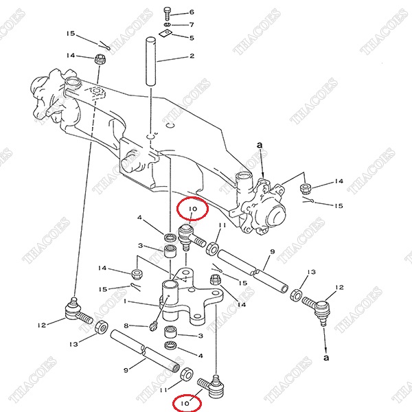 Khớp nối cầu rotuyn 3EB-24-21310; 3EB-24-21311