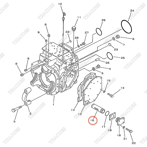 Lọc dầu hộp số thô 3EA-15-11610; 3EA-15-11600