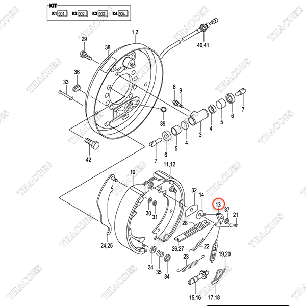 (35/40) Dẫn hướng cáp lò xo C-52-11249-55310