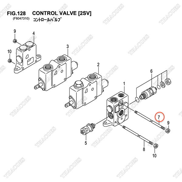 (2sv) Bulong 2 đầu ren B-21021-40402