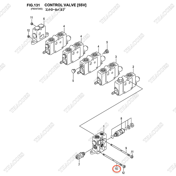 (5sv) Bulong 2 đầu ren B-21051-40401