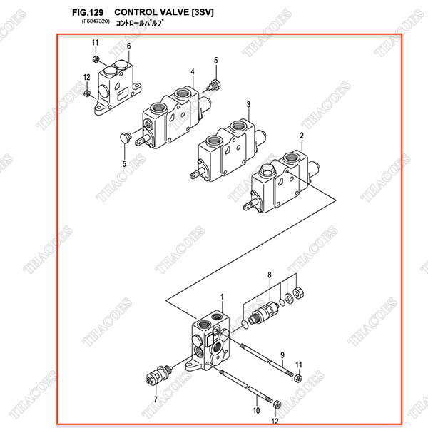 (3sv) Cụm van điều khiển 235C7-30302