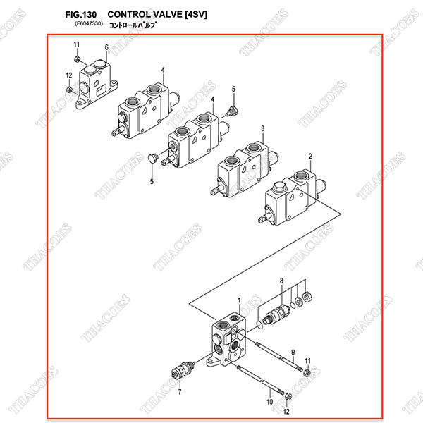 (4sv) Cụm van điều khiển 235C7-30402