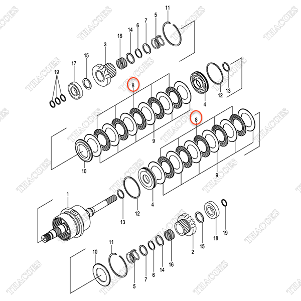 (1st) Đĩa ma sát hộp số 143E3-82471