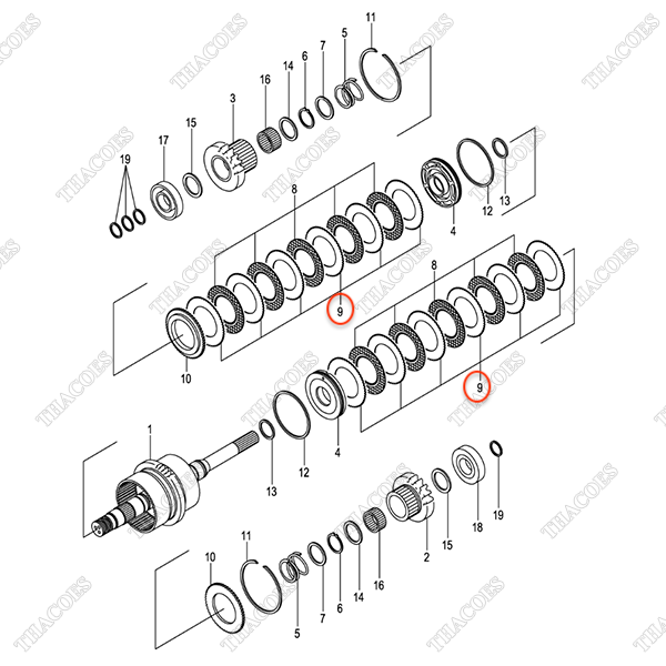 (1st) Đĩa thép hộp số 143E3-82481