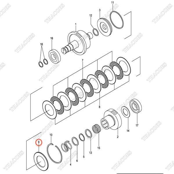 (2nd) Đĩa ép trong ly hợp 143E3-82491