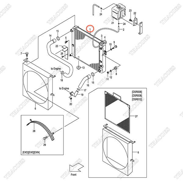 Két nước động cơ 243L2-10202; 543L6-60101