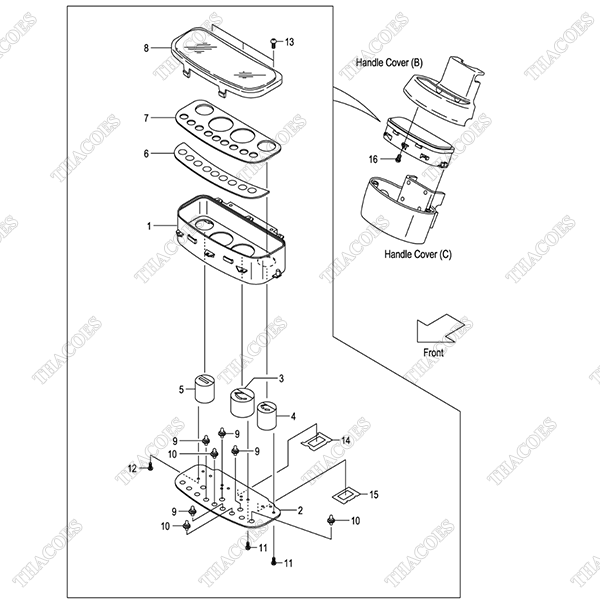 Cụm đồng hồ hiển thị 243C2-40101