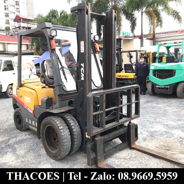 Xe nâng dầu TCM 2.5 tấn Nhật Cũ