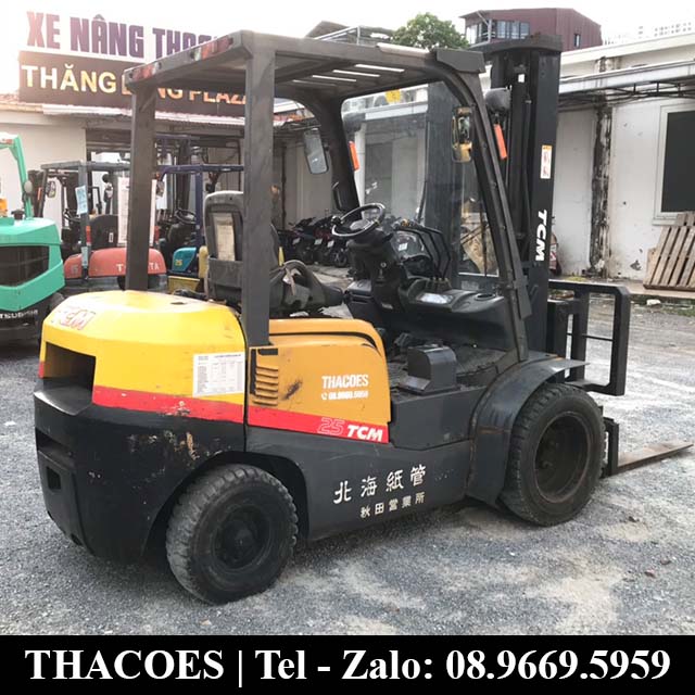 Xe nâng dầu TCM 2.5 tấn Nhật Cũ