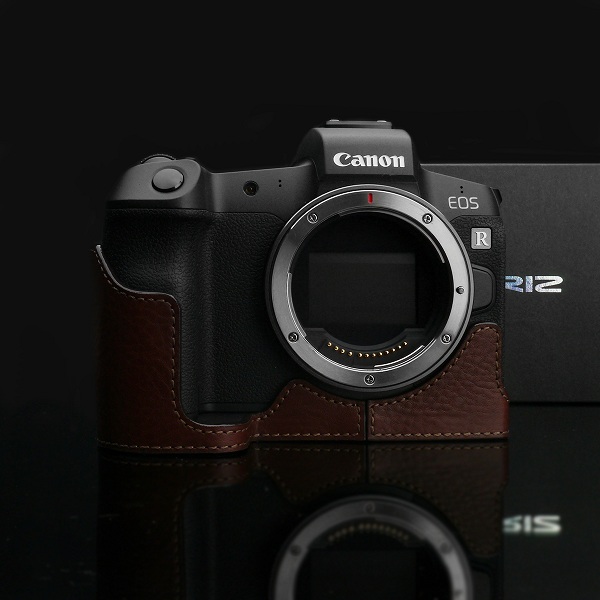Case Gariz Canon EOS R -Nâu/Đen - Chính hãng