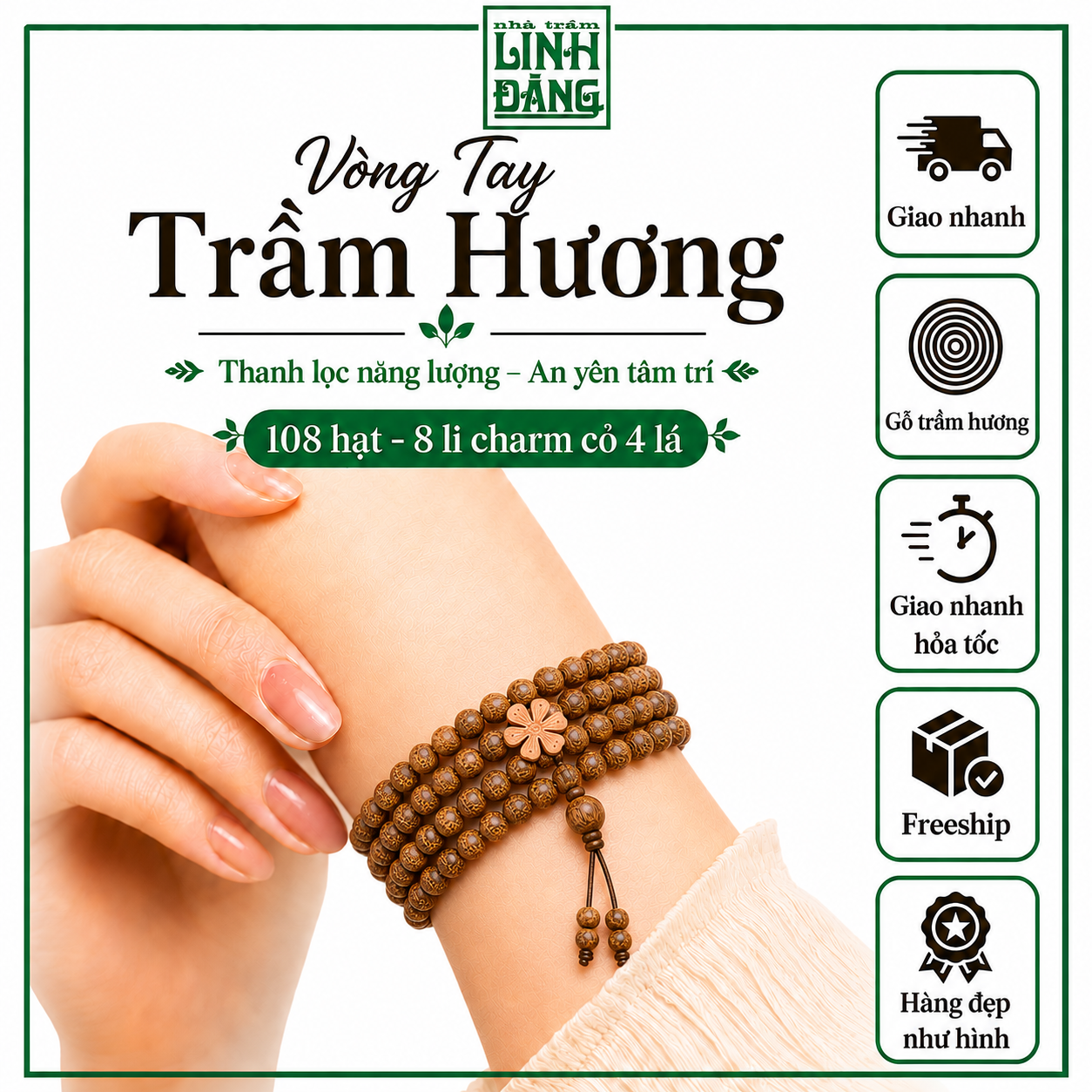 Chuỗi Hạt Mix 6mm 108 Hạt
