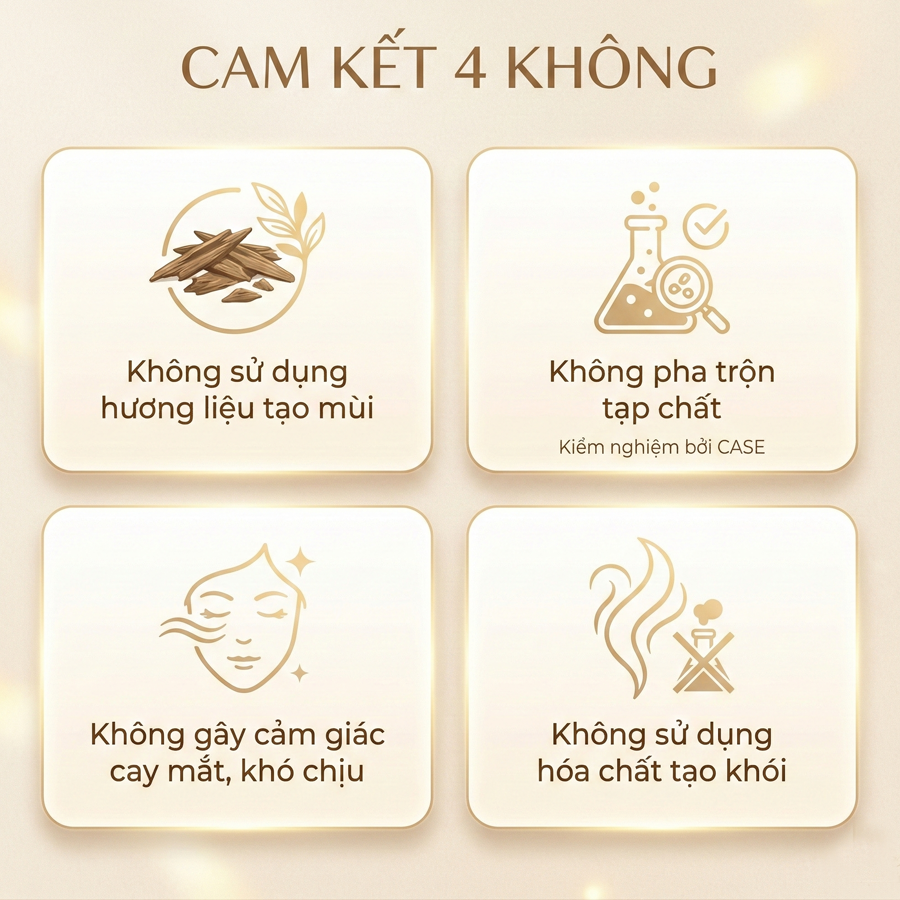Nhang Trầm Hương Cao Cấp Tụ Phúc – Thơm Sâu, Lưu Hương Lâu, Tàn Sạch, Ít Khói | Hộp Kéo Nhũ Vàng Sang Trọng 50g/150g