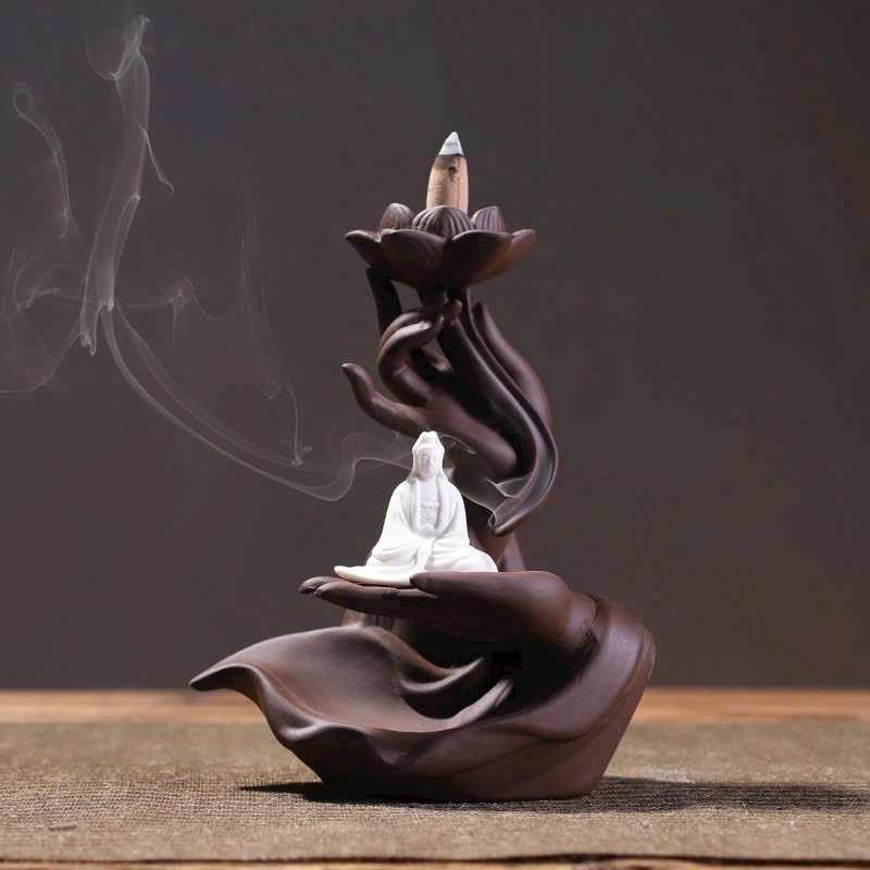 Thác Gốm Bàn Tay Nâu