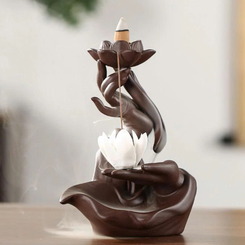 Thác Gốm Bàn Tay Nâu