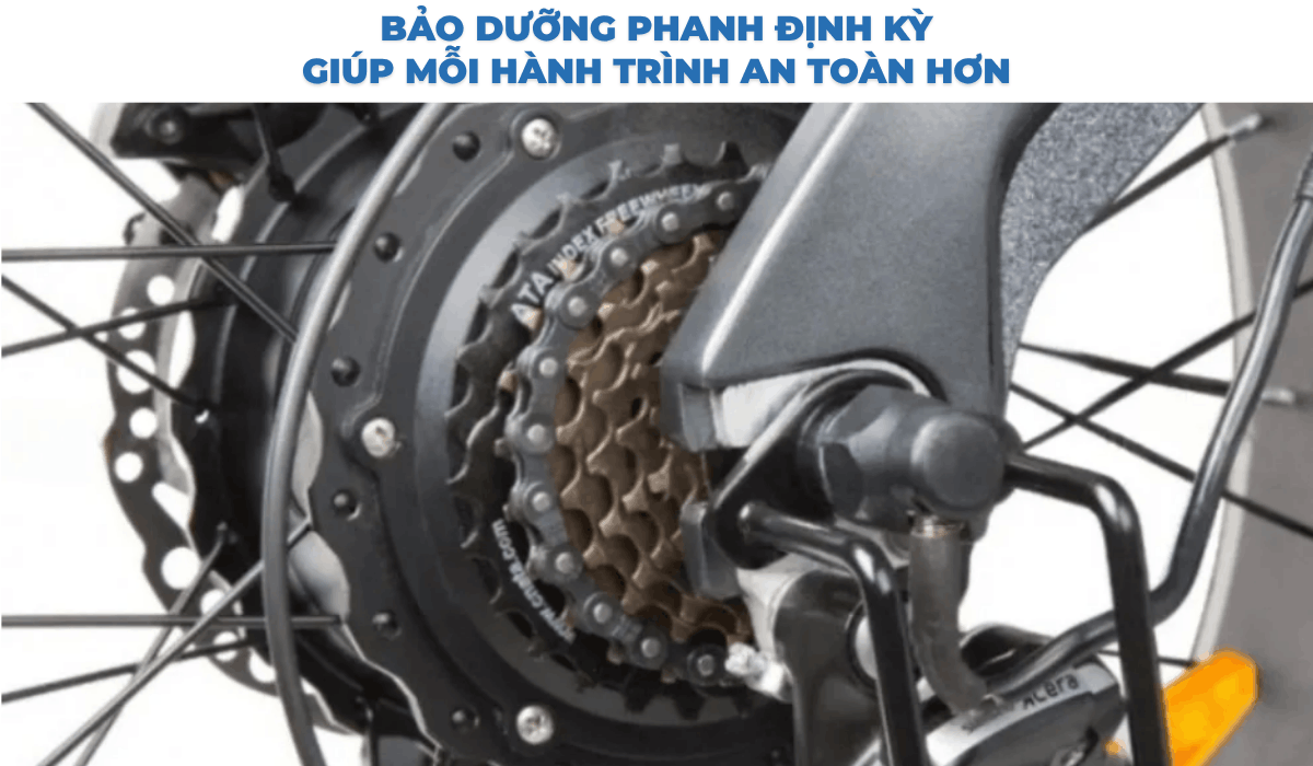 Bảo dưỡng phanh định kỳ giúp mỗi hành trình an toàn hơn