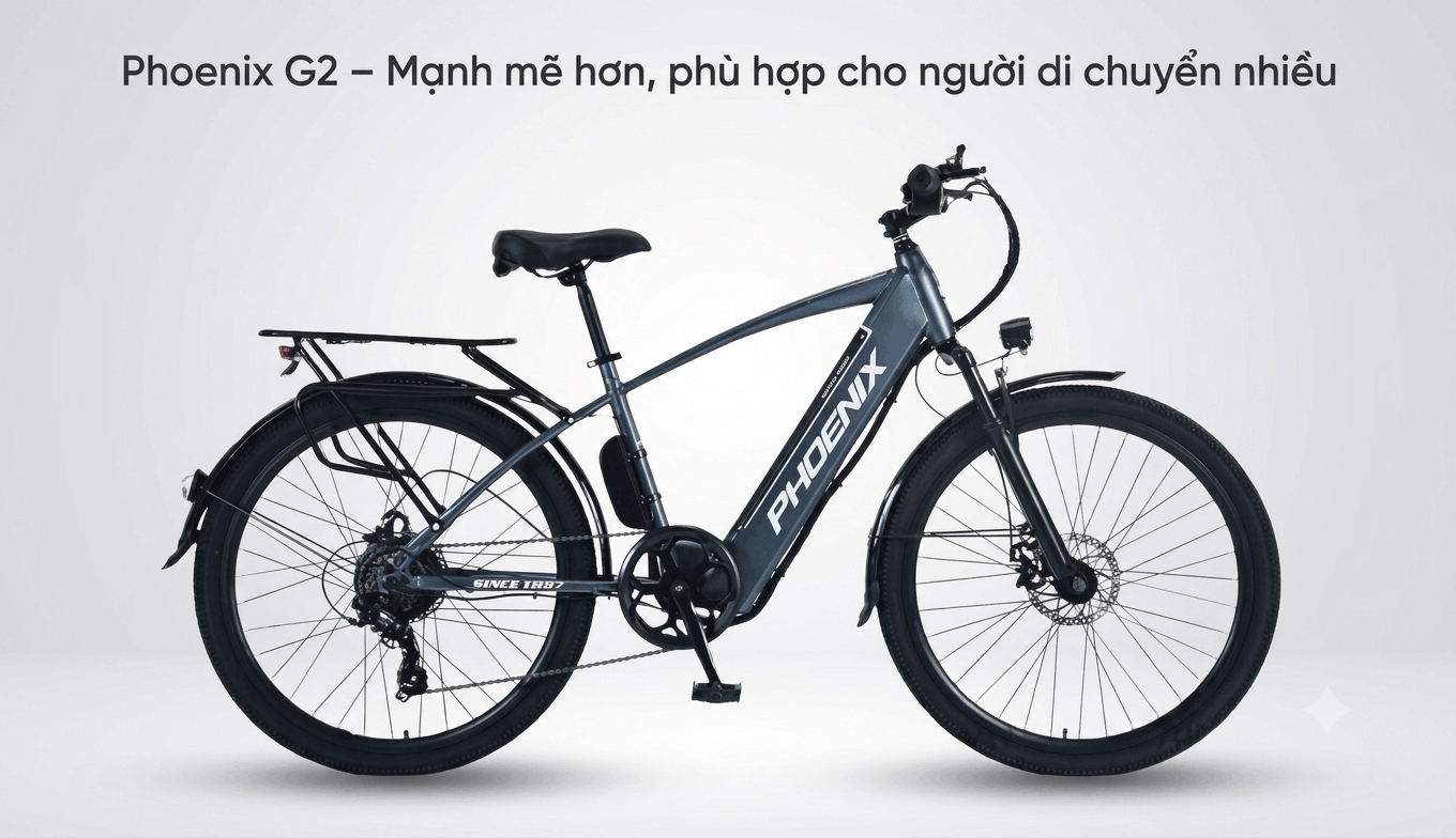 Phoenix G2 – Mạnh mẽ hơn, phù hợp cho người di chuyển nhiều
