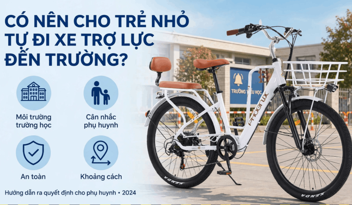 Có nên cho trẻ nhỏ tự đi xe trợ lực đến trường?