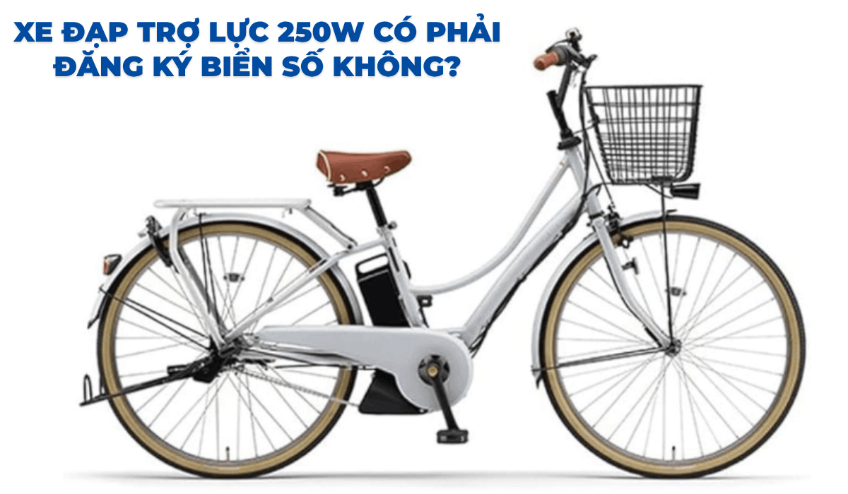Xe đạp trợ lực 250W có phải đăng ký biển số không?