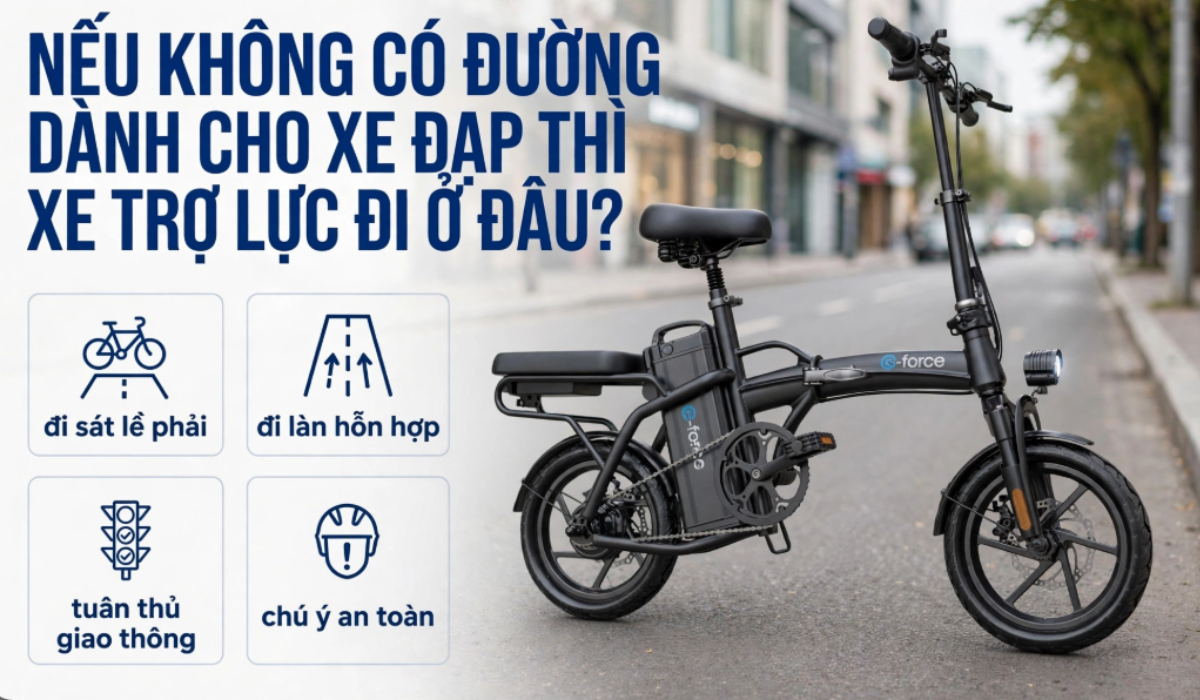 Nếu có làn dành riêng cho xe đạp thì phải đi thế nào?