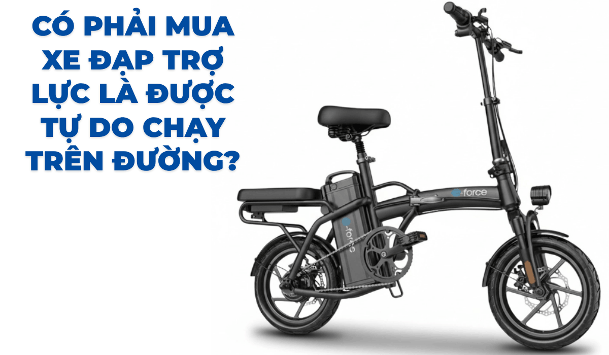 Có phải mua xe đạp trợ lực là được tự do chạy trên đường?