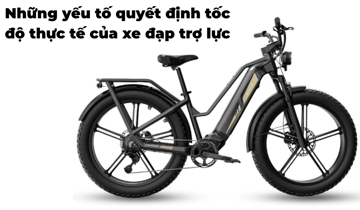 Những yếu tố quyết định tốc độ thực tế của xe đạp trợ lực