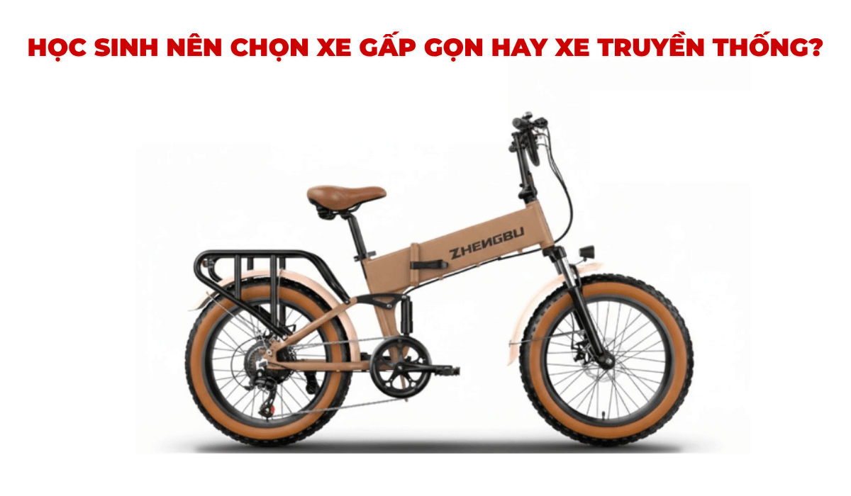Vì sao xe đạp trợ lực điện phù hợp với học sinh?
