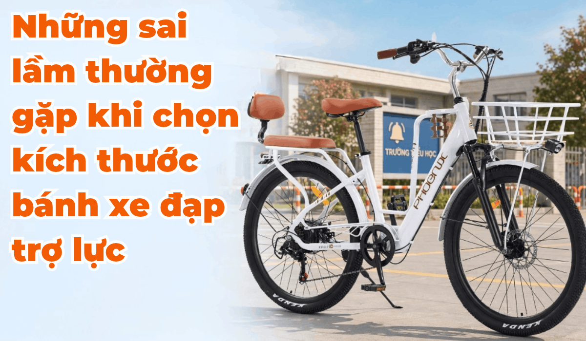 Những sai lầm thường gặp khi chọn kích thước bánh xe đạp trợ lực