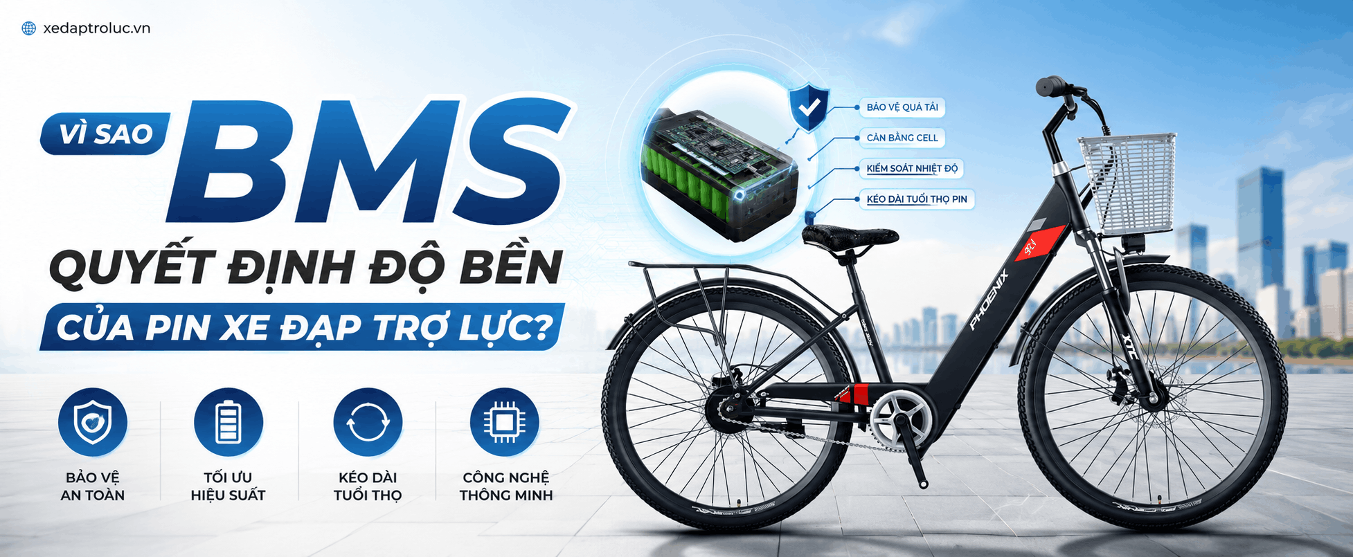 Vì sao BMS quyết định độ bền của pin xe đạp trợ lực?