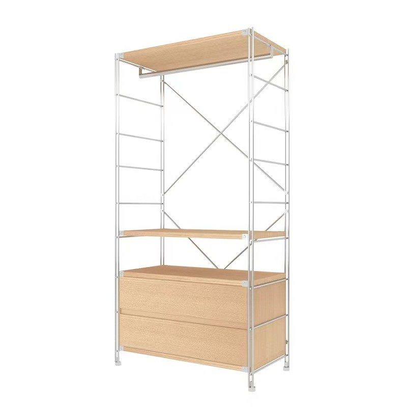 Tủ Quần Áo Gỗ Mở Gia Dụng, lắp ráp