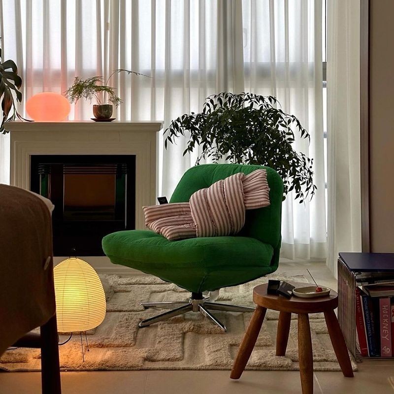 Ghế Sofa Nhỏ Mới Dewey Ringer Ghế Giải Trí Xoay Được Phòng Khách Căn Hộ Nhỏ Ghế Đơn