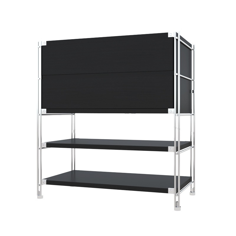 Tủ Lưu Trữ Kéo Đa Năng+Kệ Để Đồ Thông Minh (Black)