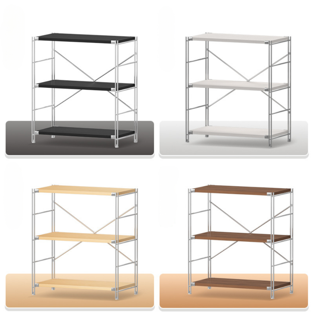 Kệ gỗ 3 TẦNG trang trí lắp ráp, cao cấp