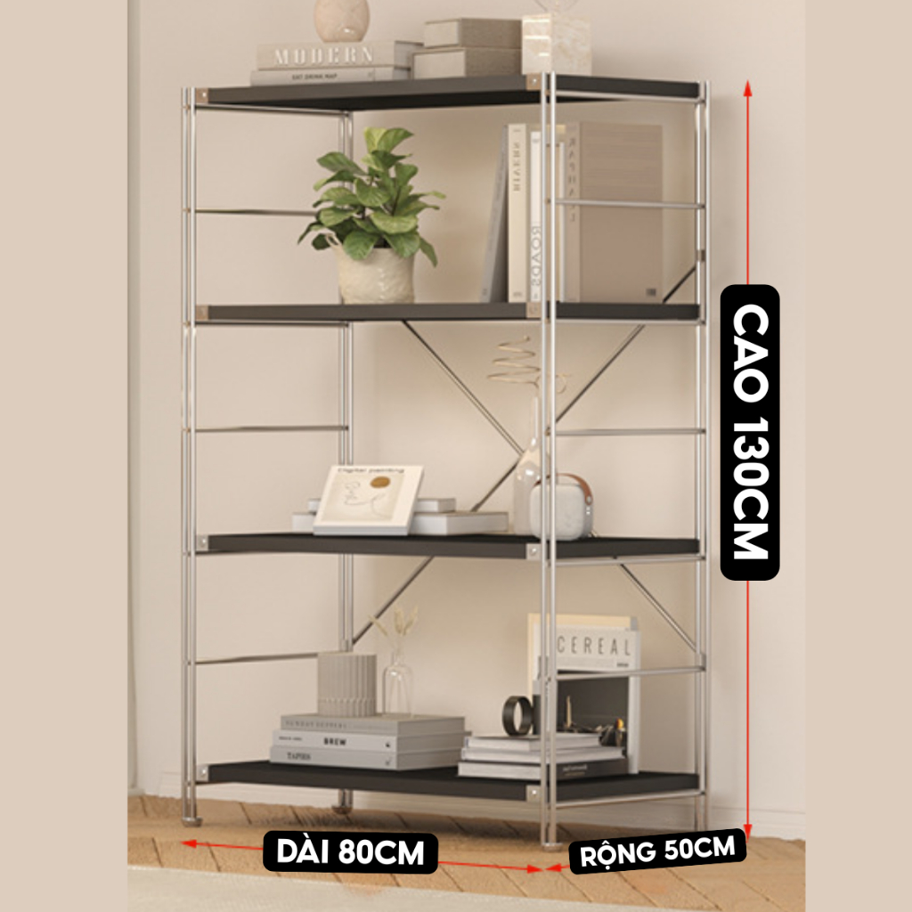 Kệ gỗ 3 TẦNG trang trí lắp ráp, cao cấp