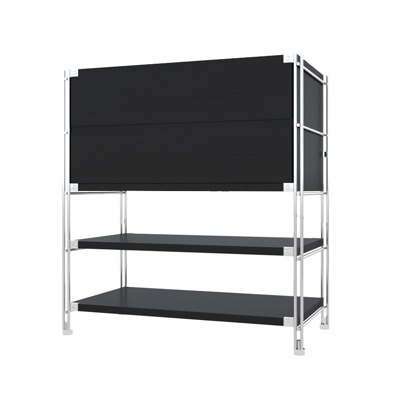 Tủ Lưu Trữ Kéo Đa Năng+Kệ Để Đồ Thông Minh (Black)