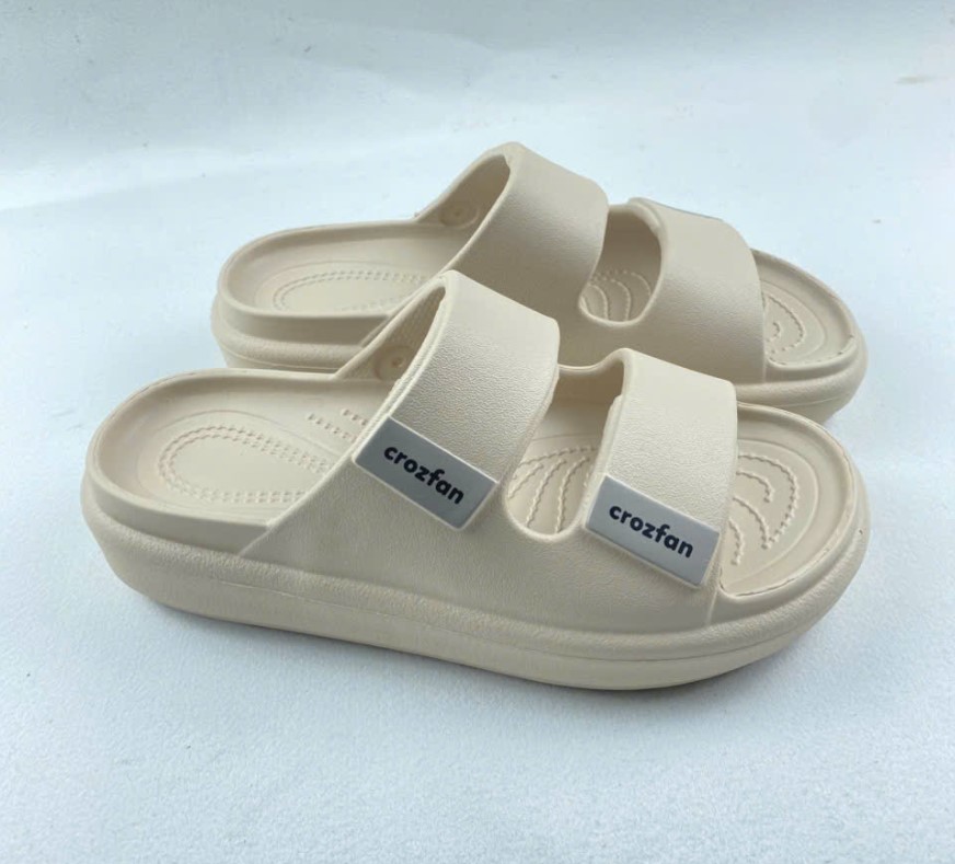 Dép Hai Quai Nữ CROZFAN TT-5-03, Dép Đúc EVA Nguyên Khối Thời Trang, Chống Trơn Trượt Kháng Mùi (Đế 3)