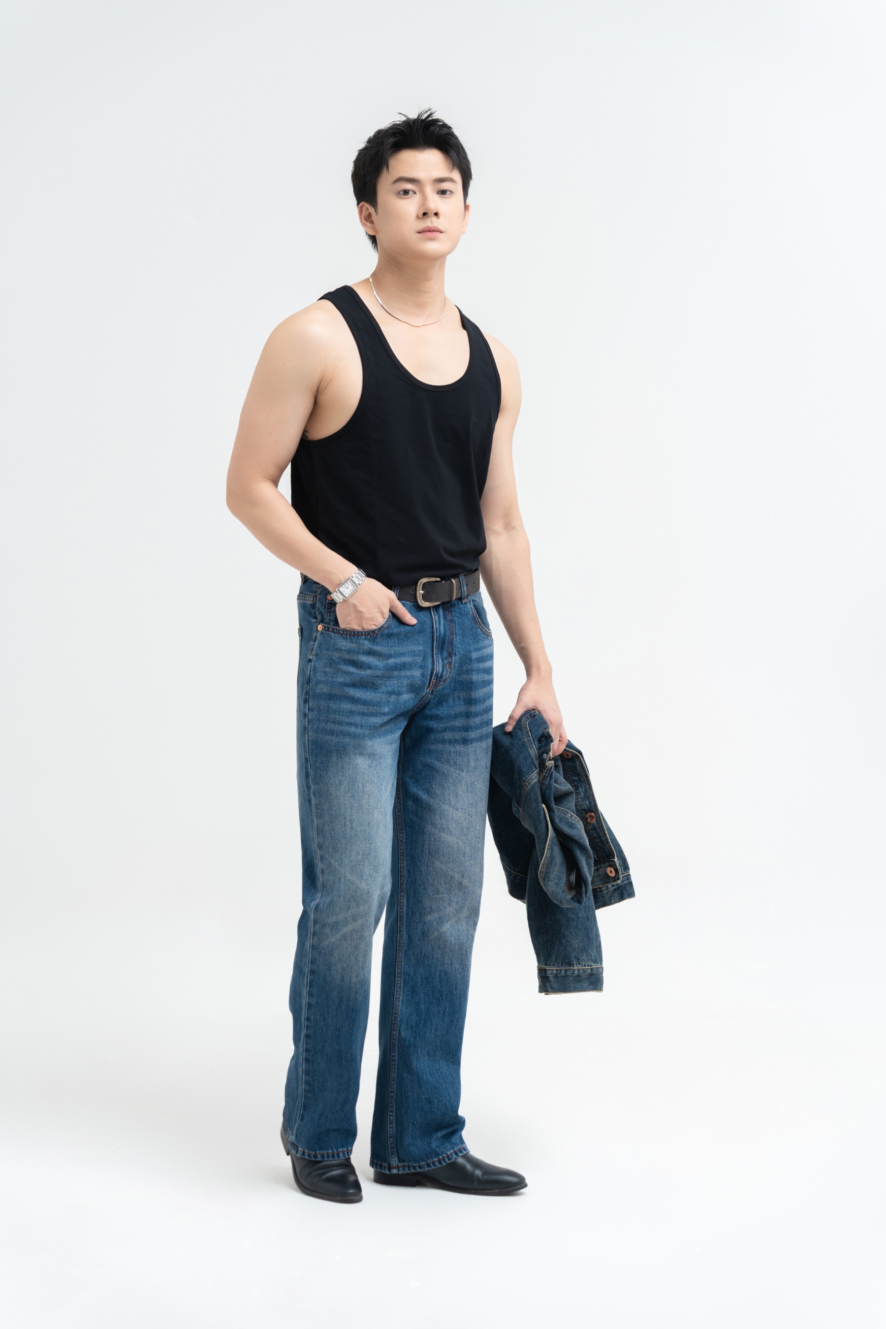 CT01- QUẦN JEAN FORM BOOTCUT CẠP THẤP
