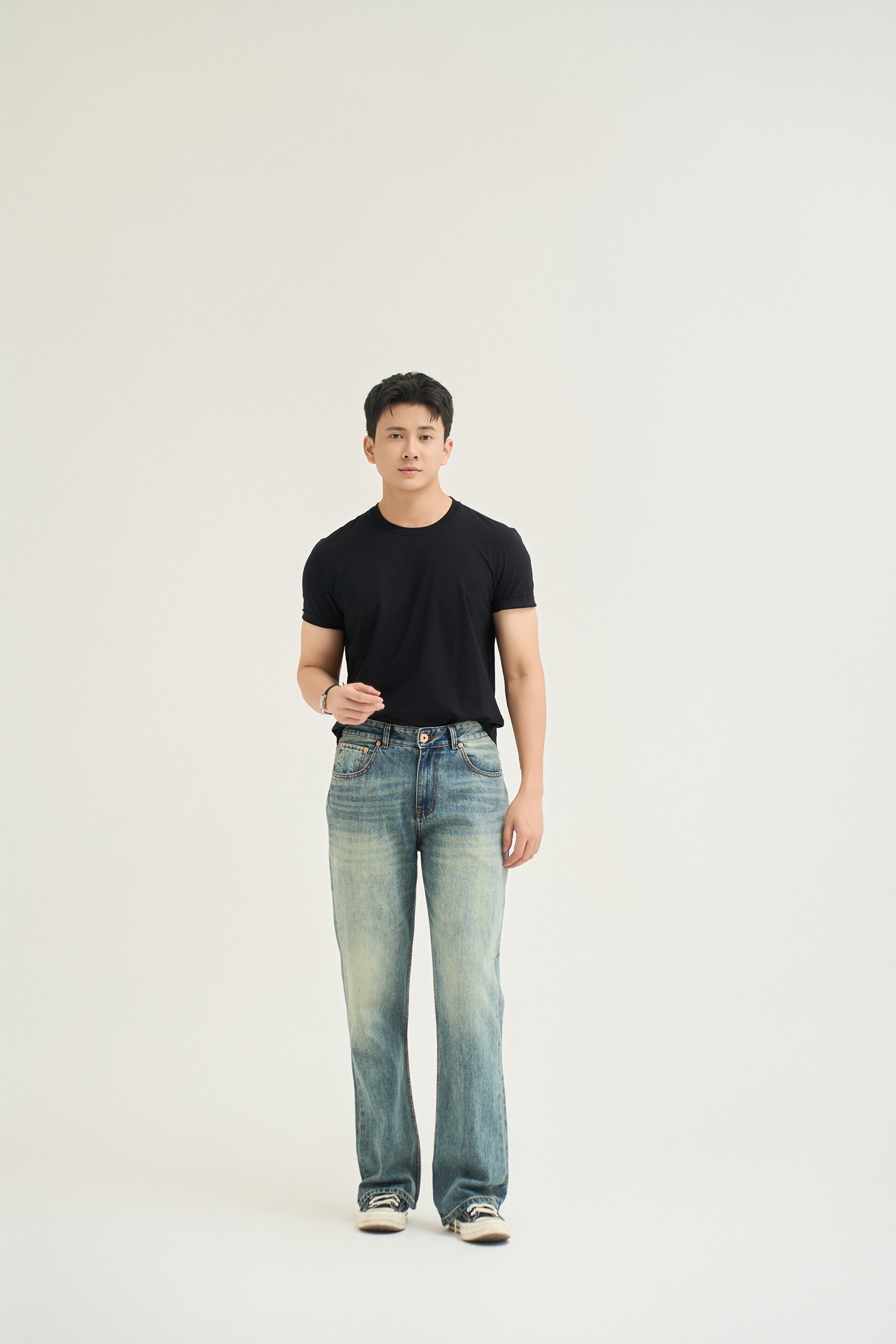 CT01- QUẦN JEAN FORM BOOTCUT CẠP THẤP